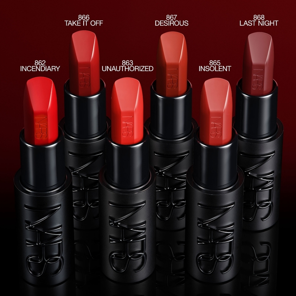 Desirous Nars Explicit Satin Lipstick Burnt Red Brand New In Box Full Size - Picture 10 of 11